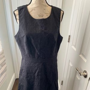Jcrew Jacquard Eyelet A Line Black Dress New Size 12 Style  f4528